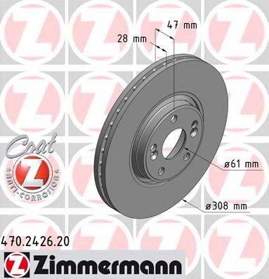 ZIMMERMANN 470242620 Тормозной диск