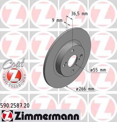 ZIMMERMANN 590258720 Тормозной диск