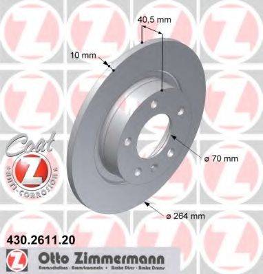 ZIMMERMANN 430261120 Тормозной диск