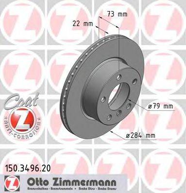 ZIMMERMANN 150349620 Тормозной диск