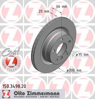 ZIMMERMANN 150349820 Тормозной диск