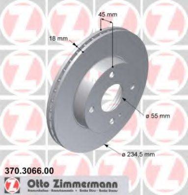 ZIMMERMANN 370306600 Тормозной диск