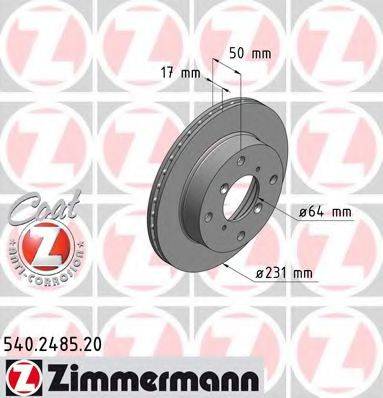 ZIMMERMANN 540248520 Тормозной диск