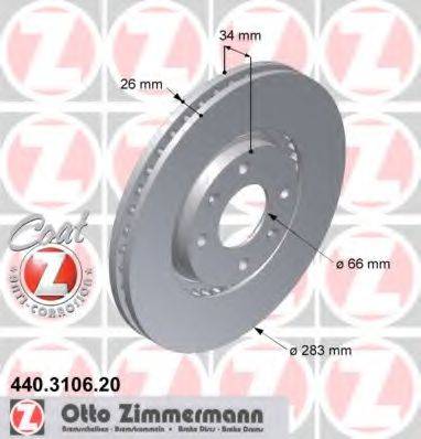 ZIMMERMANN 440310620 Тормозной диск