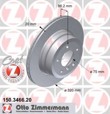 ZIMMERMANN 150346620 Тормозной диск
