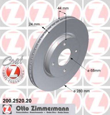 ZIMMERMANN 200252020 Тормозной диск