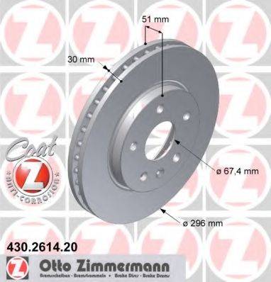 ZIMMERMANN 430261420 Тормозной диск