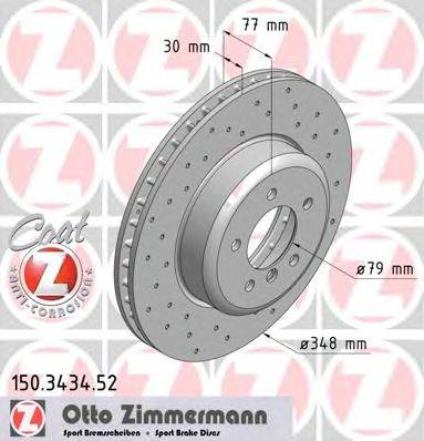 ZIMMERMANN 150343452 Тормозной диск