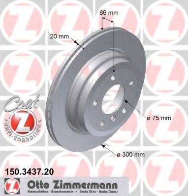 ZIMMERMANN 150343720 Тормозной диск