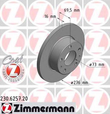 ZIMMERMANN 230625720 Тормозной диск