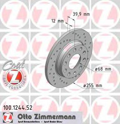 ZIMMERMANN 100124452 Тормозной диск