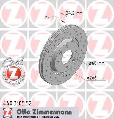 ZIMMERMANN 440310552 Тормозной диск