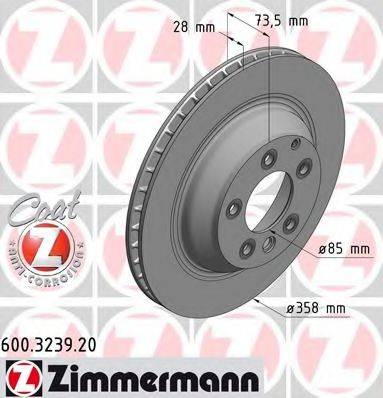 ZIMMERMANN 600323920 Тормозной диск