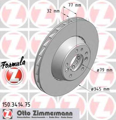 ZIMMERMANN 150341475 Тормозной диск