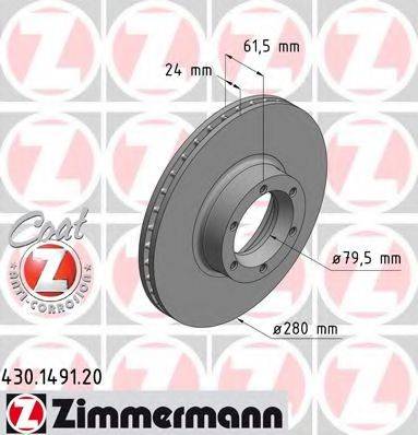 ZIMMERMANN 430149120 Тормозной диск