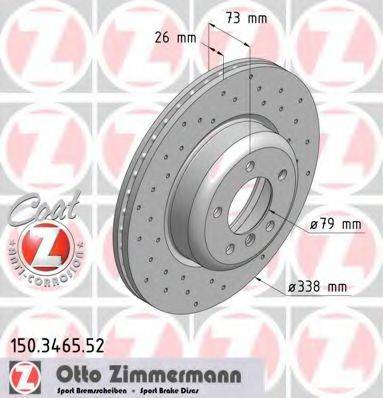 ZIMMERMANN 150346552 Тормозной диск