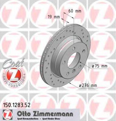 ZIMMERMANN 150128352 Тормозной диск