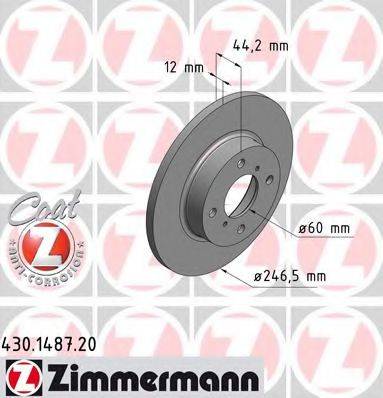 ZIMMERMANN 430148720 Тормозной диск