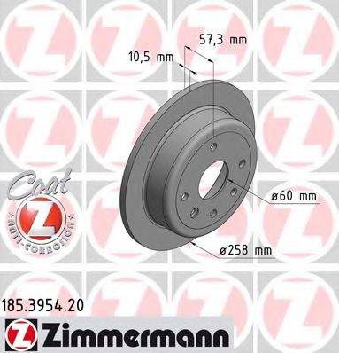 ZIMMERMANN 185395420 Тормозной диск