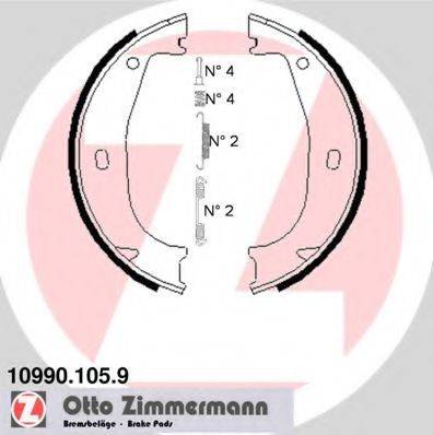 ZIMMERMANN 109901059 Комплект тормозных колодок, стояночная тормозная система