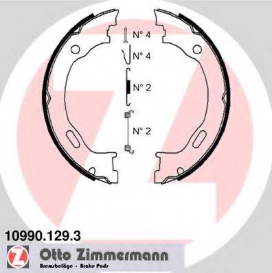 ZIMMERMANN 109901293 Комплект тормозных колодок, стояночная тормозная система