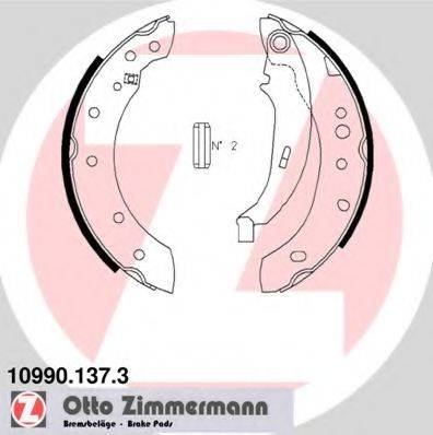 ZIMMERMANN 109901373 Комплект тормозных колодок, стояночная тормозная система