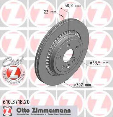 ZIMMERMANN 610371820 Тормозной диск