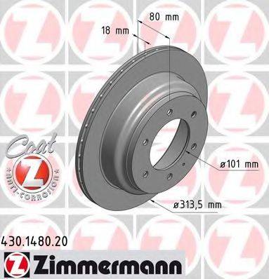 ZIMMERMANN 430148020 Тормозной диск