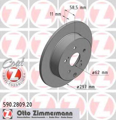 ZIMMERMANN 590280920 Тормозной диск