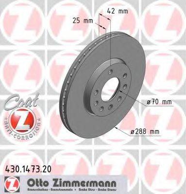 ZIMMERMANN 430147320 Тормозной диск