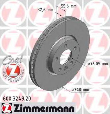 ZIMMERMANN 600324920 Тормозной диск