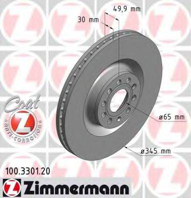 ZIMMERMANN 100330120 Тормозной диск