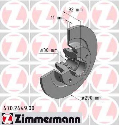 ZIMMERMANN 470244900 Тормозной диск