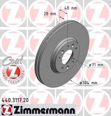 ZIMMERMANN 440311720 Тормозной диск