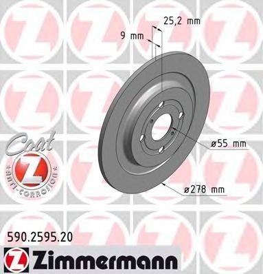 ZIMMERMANN 590259520 Тормозной диск