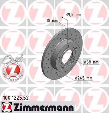 ZIMMERMANN 100122552 Тормозной диск