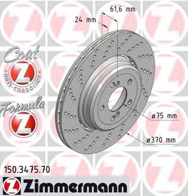 ZIMMERMANN 150347570 Тормозной диск