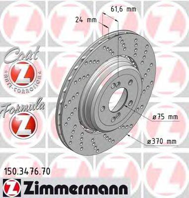 ZIMMERMANN 150347670 Тормозной диск