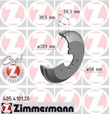 ZIMMERMANN 405410120 Тормозной барабан