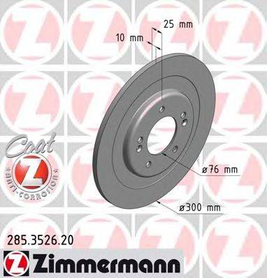 ZIMMERMANN 285352620 Тормозной диск