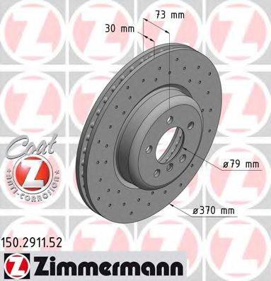 ZIMMERMANN 150291152 Тормозной диск