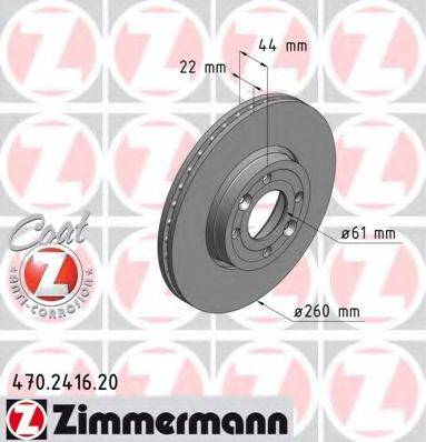 ZIMMERMANN 470241620 Тормозной диск