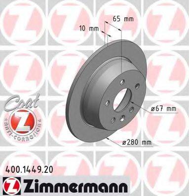 ZIMMERMANN 400144920 Тормозной диск