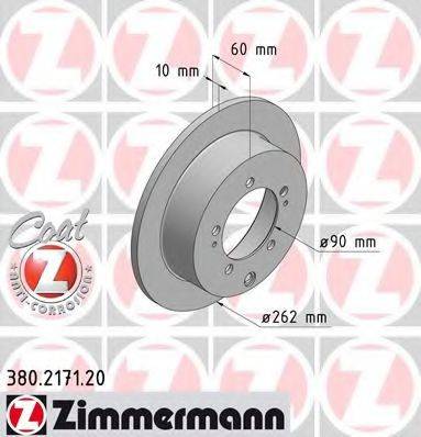 ZIMMERMANN 380217120 Тормозной диск