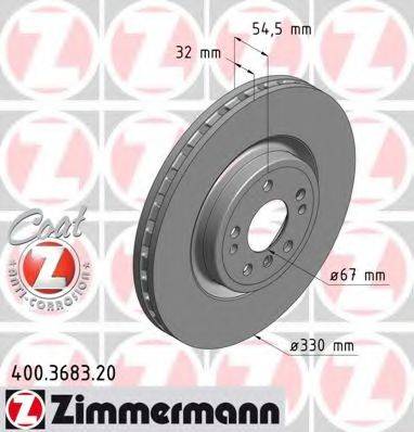 ZIMMERMANN 400368320 Тормозной диск