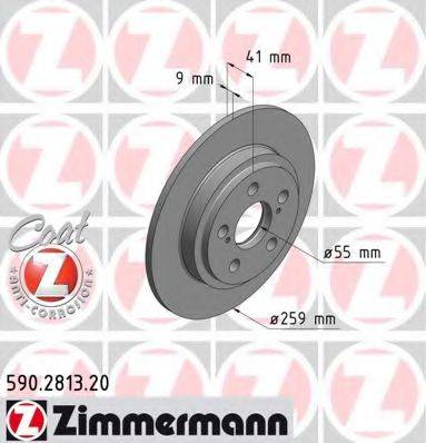 ZIMMERMANN 590281320 Тормозной диск