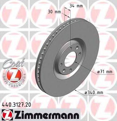 ZIMMERMANN 440312720 Тормозной диск