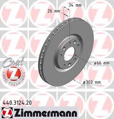 ZIMMERMANN 440312420 Тормозной диск