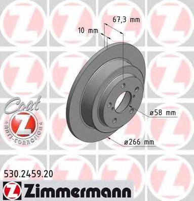 ZIMMERMANN 530245920 Тормозной диск