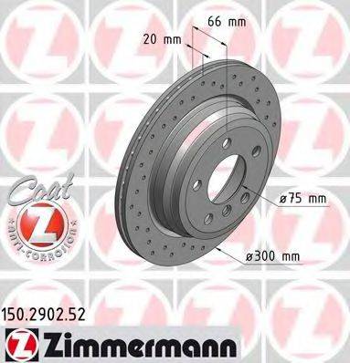 ZIMMERMANN 150290252 Тормозной диск